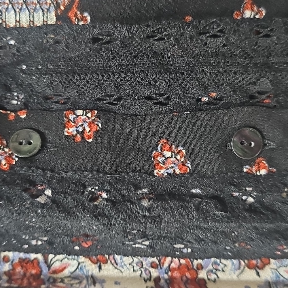 Lucky Brand Multicolor Patchwork Blouse - image 3